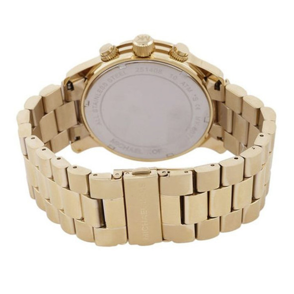 Michael Kors Runway Chronograph Men's Gold Dial Quartz Watch MK8077