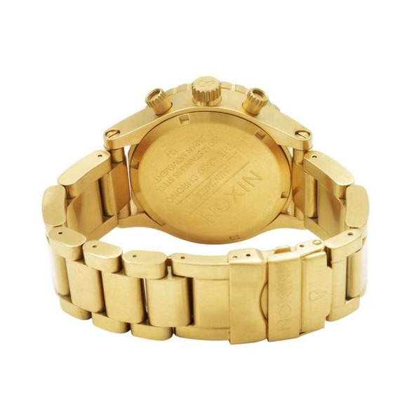 Nixon 42-20 Chrono Chronograph Men's Gold Dial Quartz Watch A037 502-00