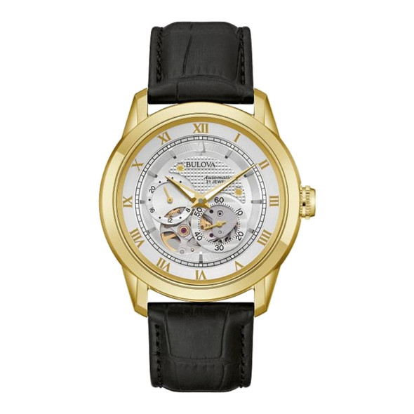 Bulova Classic Sutton Chronograph Men's White Dial Automatic Watch 97A187