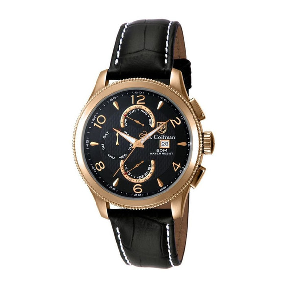 S.Coifman Heritage Men's Black Dial Quartz Watch SC0111