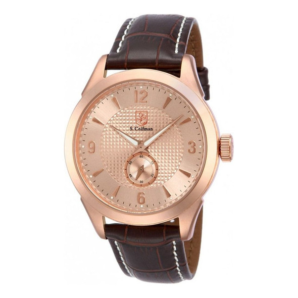 S.Coifman Heritage Men's Blush Dial Quartz Watch SC0116