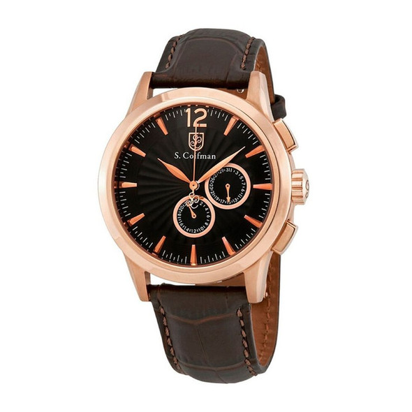 S.Coifman Heritage Men's Black Dial Quartz Watch SC0265
