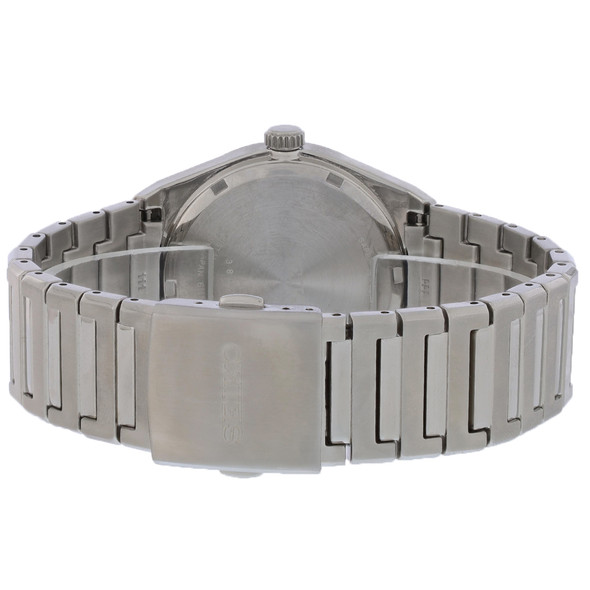 Seiko Essentials Men's Stainless Steel Silver Dial Quartz Watch SUR553