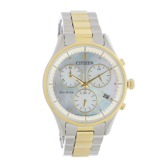 Citizen Eco Drive Women's Chandler Chronograph 2-Tone Watch FB1444-56D