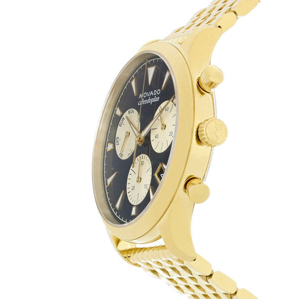 Movado Heritage Calendoplan Men's Gold-Tone Quartz Watch 3650015