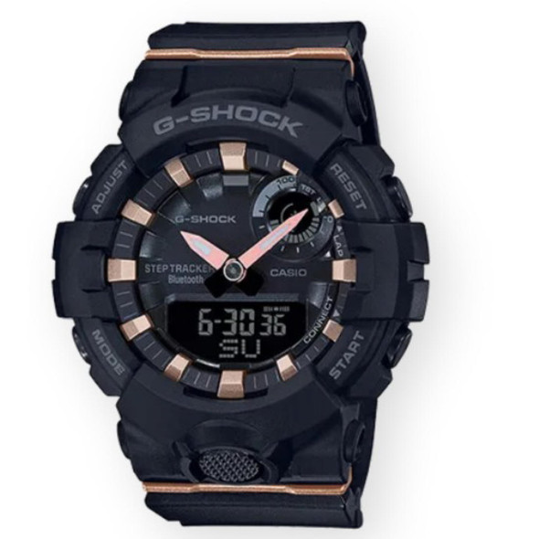 Casio G-Shock Women's Bluetooth Chronograph Black Resin Quartz Watch GMAB800-1A