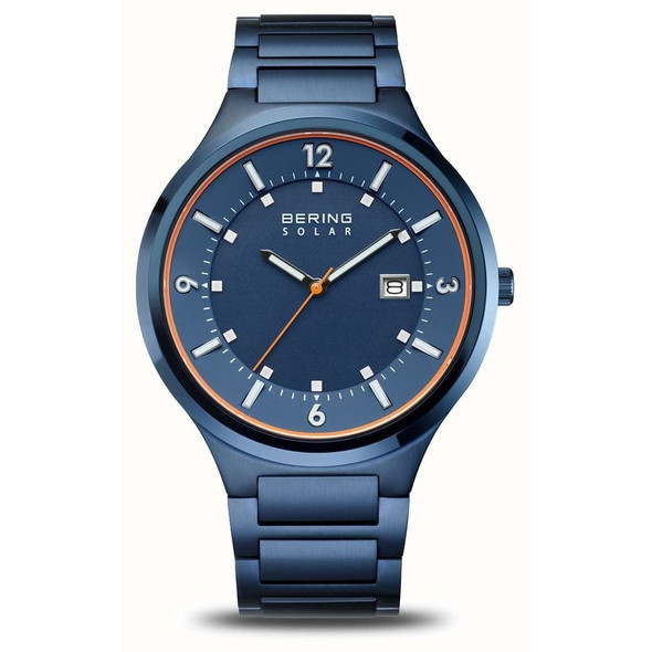Bering Solar Collection Men's Solar Blue Dial Watch 14442-797