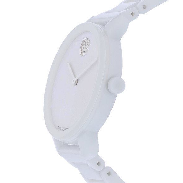 Movado Bold Evolution 2.0 Women's White Ceramic Quartz Watch 3601233