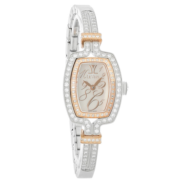 LeVian Cushn Bangle Women's Diamond Swiss Quartz Watch ZELA 35