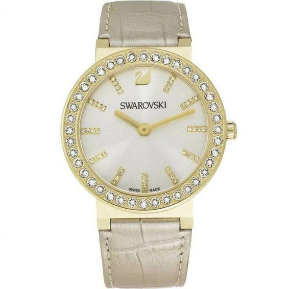 Swarovski Citra Sphere Women's Gold Leather Quartz Watch 5045598