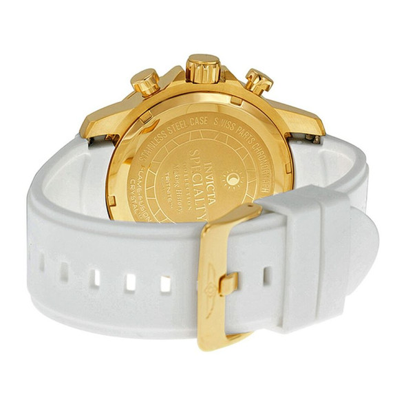 Invicta Specialty Men's Quartz White Rubber Watch 11385