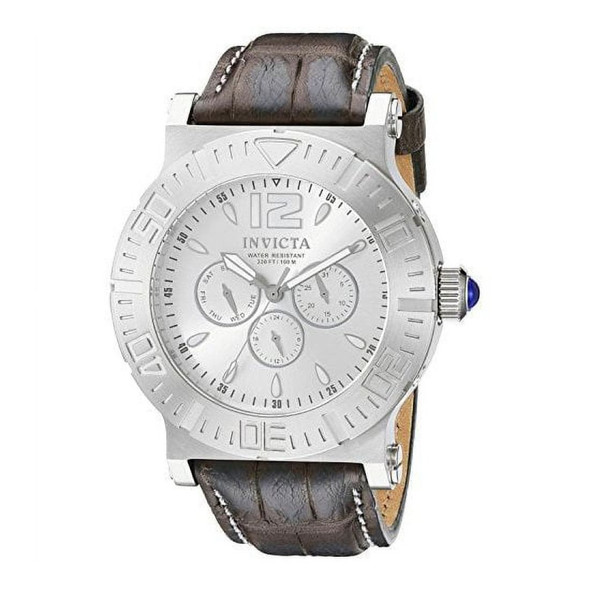 Invicta Specialty Men's Quartz Grey Leather Watch 14915