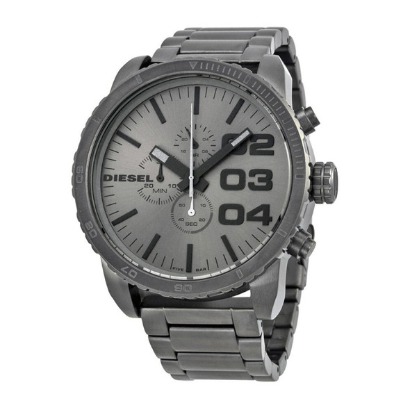 Diesel Advanced Chronograph Men's Quartz Grey Stainless Steel Watch DZ4215