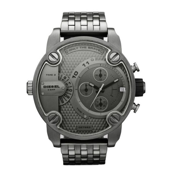 Diesel Little Daddy Men's Quartz Grey Stainless Steel Watch DZ7263