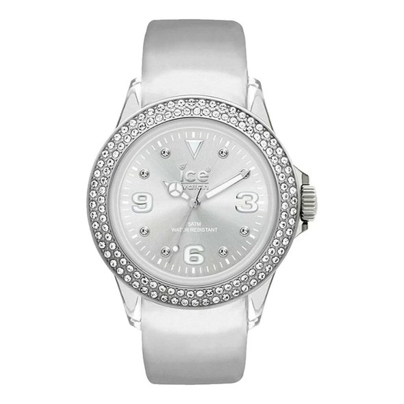 Ice-Watch Stone Tycoon Unisex Quartz Silver Leather Watch ST.SS.U.L.10
