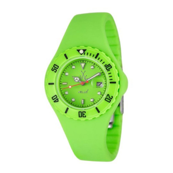ToyWatch Jelly Collection Women's Quartz Green Silicone Watch JY24GR