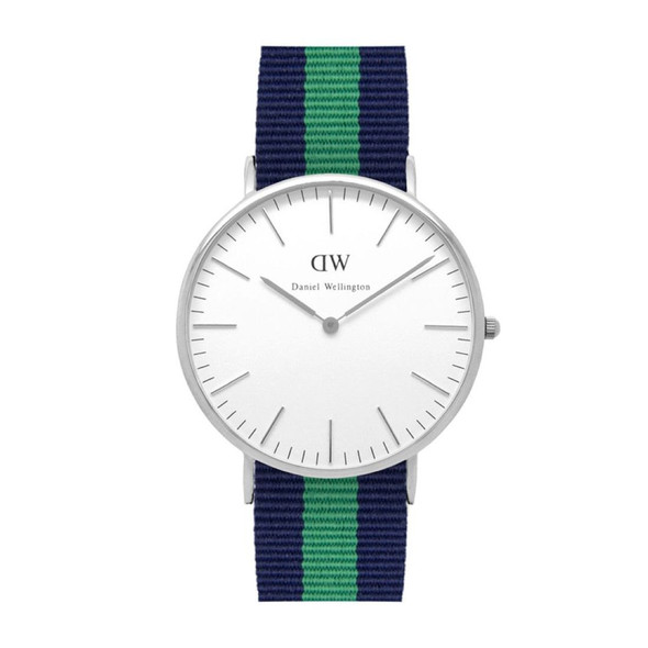Daniel Wellington Classic Warwick Men's Quartz Two-Tone Nylon Watch 0205DW