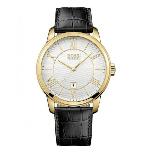 Hugo Boss Ambassador Men's Quartz Black Leather Watch 1513020