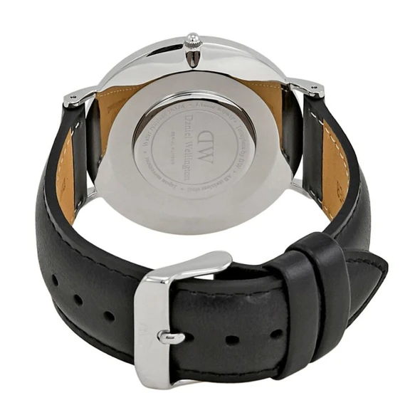 Daniel Wellington Classic Sheffield Men's Quartz Black Leather Watch DW00100133