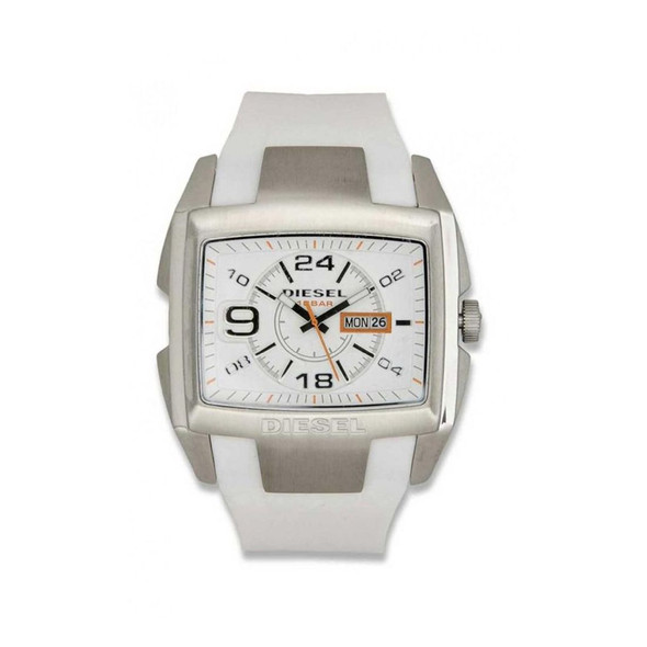 Diesel Mega Chief Men's Quartz White Silicone Watch DZ4286
