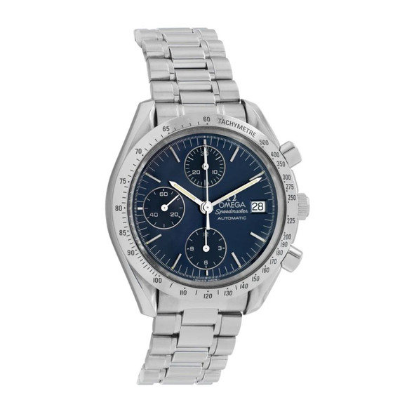 Omega Speedmaster Date Men's Blue Dial Automatic Chronograph Watch 3511.80.00