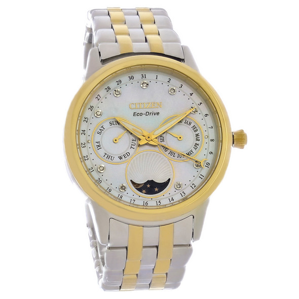 Citizen Eco Drive Women's Calendrier Diamond Chronograph Watch FD0004-51D