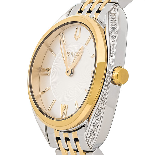 Bulova Classic Women's Diamond Two-Tone Stainless Quartz Watch 98R296