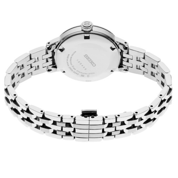 Seiko Presage Women's Blue Dial Diamond Stainless Steel Automatic Watch SRE007