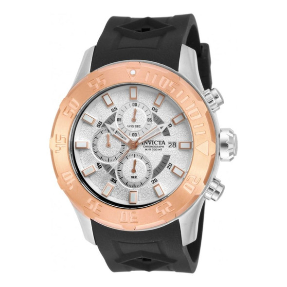 Invicta Russian Diver Men's Silver-Tone Dial Quartz Watch 14081