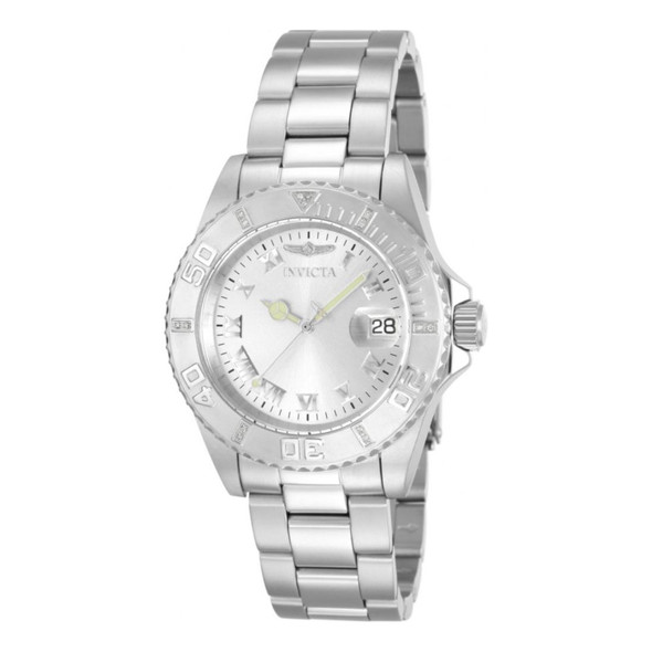 Invicta pro diver Men's Silver-Tone Dial Quartz Watch 12819