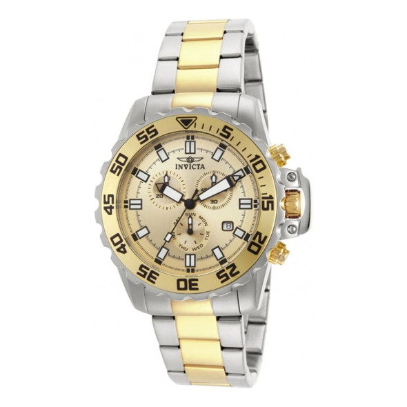 Invicta Pro Diver Men's Gold-Tone Dial Quartz Chronograph Watch 13626