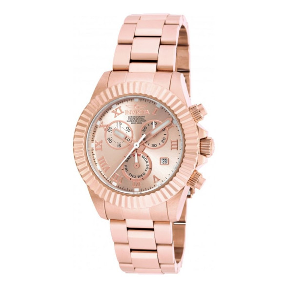 Invicta Pro Diver Women's Blush Dial Quartz Chronograph Watch 18959