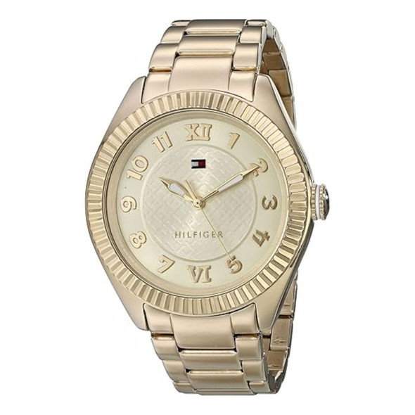 Tommy Hilfiger Fashion Women's Gold-Tone Dial Quartz Watch 1781345