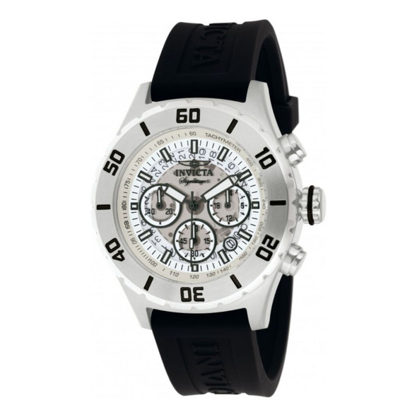 Invicta Signature II Men's Silver-Tone Dial Quartz Chronograph Watch 7376