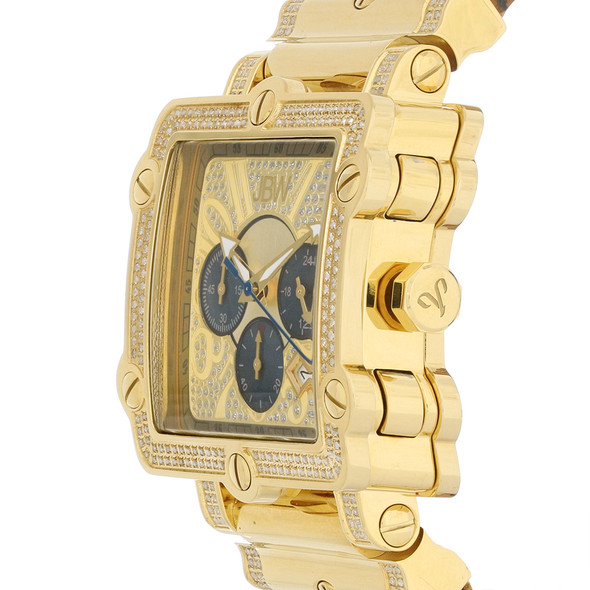 JBW Phantom Men's 18K Gold Plated Quartz Watch JB-6215-238-A