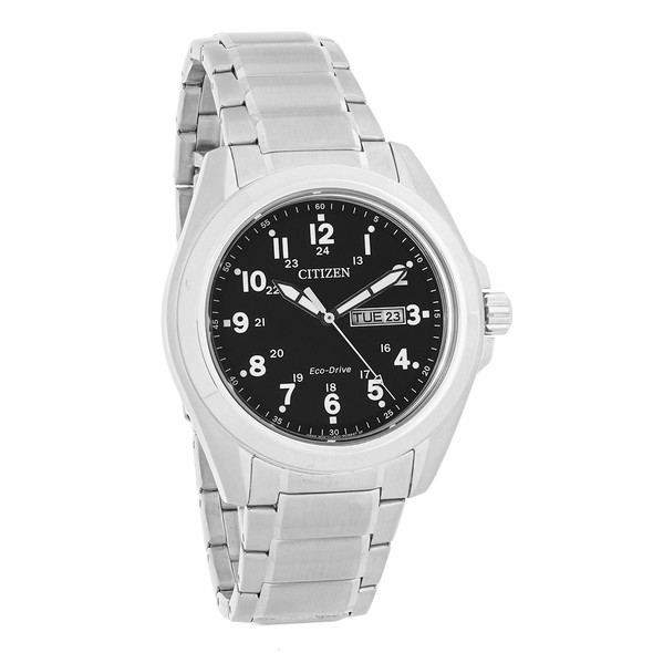 Citizen Eco-Drive Men's Garrison Black Dial Watch AW0050-82E