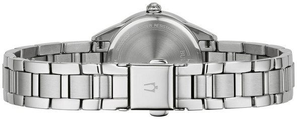 Bulova Sutton Women's Pink Dial and Diamond Accent Quartz Watch 96P249