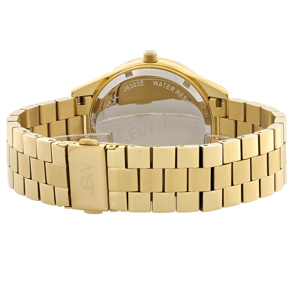 JBW Mondrian Green Dial Gold-Tone PVD Stainless Quartz Watch J6303E