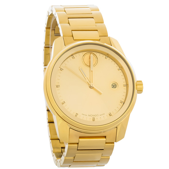 Movado Bold Verso Men's Gold-Tone PVD Stainless Steel Quartz Watch 3600861