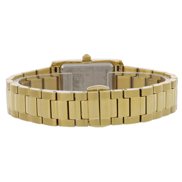 Bulova Diamond Women's Gold-Tone PVD Stainless Black Dial Quartz Watch 97P169