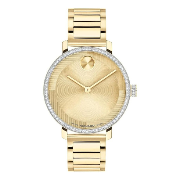 Movado BOLD Evolution 2.0 Women's Gold Tone Dial Quartz Watch 3601225