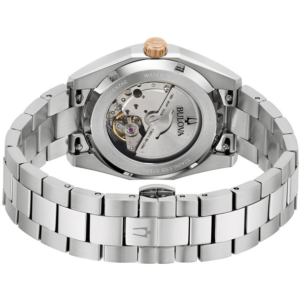 Bulova Surveyor Burgundy Dial Men's Automatic Watch 98B422