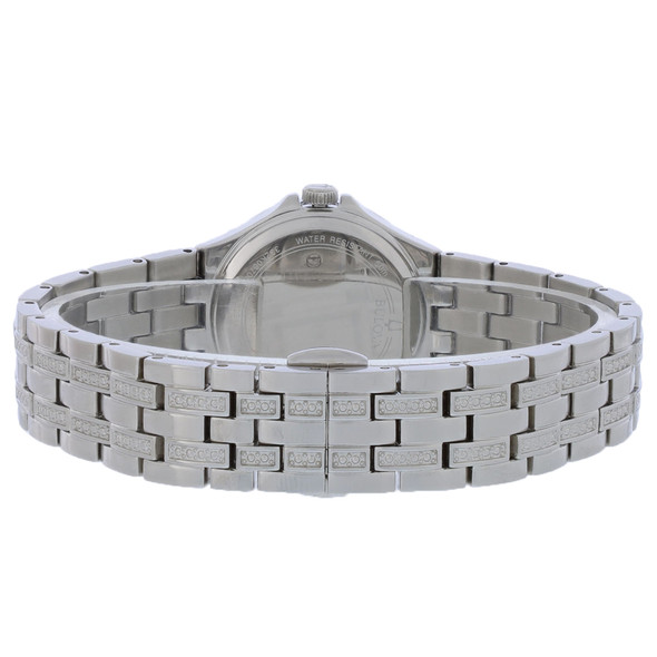 Bulova Crystal Women's MOP Dial Stainless Steel Quartz Watch 96X161
