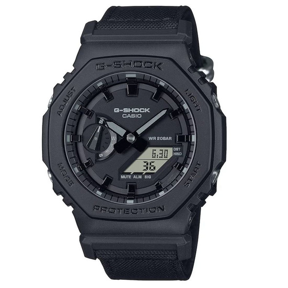 Casio G-Shock Men's Cordura Nylon Band Solar Chronograph Watch GA2100BCE-1A