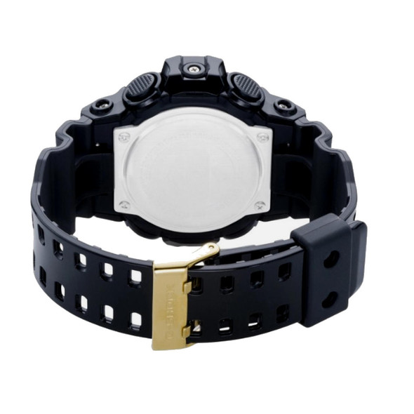 Casio G-Shock Black and Gold-Tone Men's Quartz Chronograph Watch GA710GB-1A