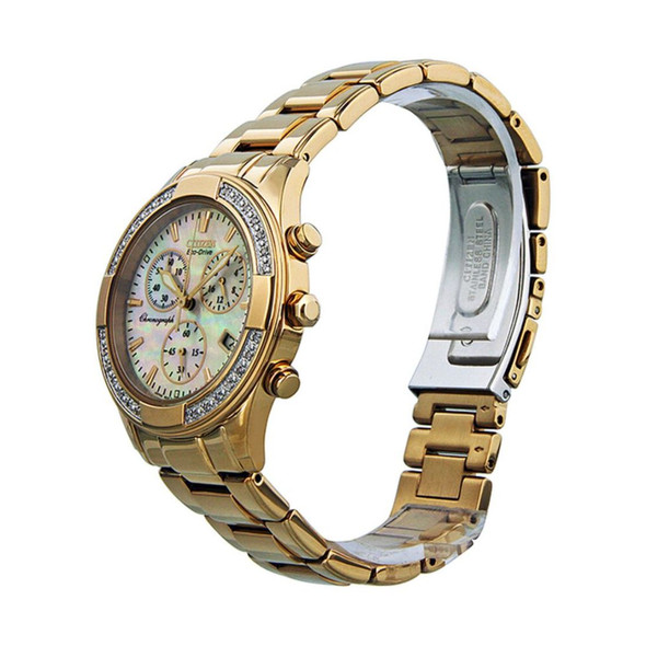 Citizen Regent Women's MOP Dial Eco-Drive Chronograph Watch FB1223-55D