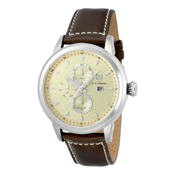 S. Coifman Heritage Men's Champagne Dial Swiss Quartz Watch SC0411