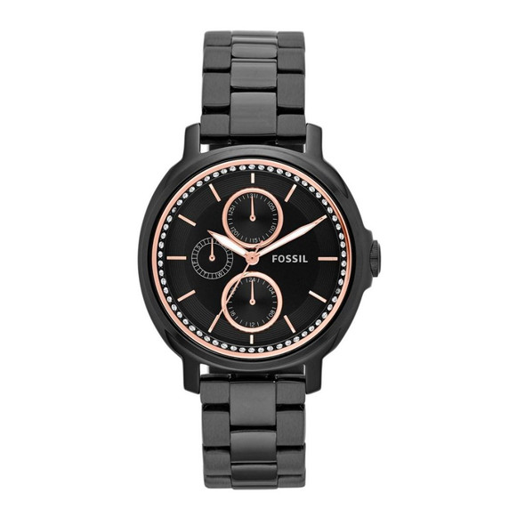 Fossil Chelsey Multifunction Black Ion-Plated Women's Watch ES3451
