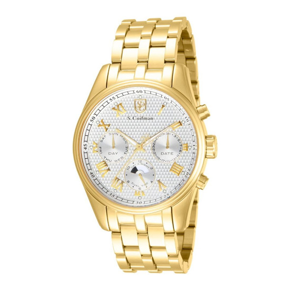 S. Coifman Heritage Men's Silver Dial Swiss Quartz Watch SC0163