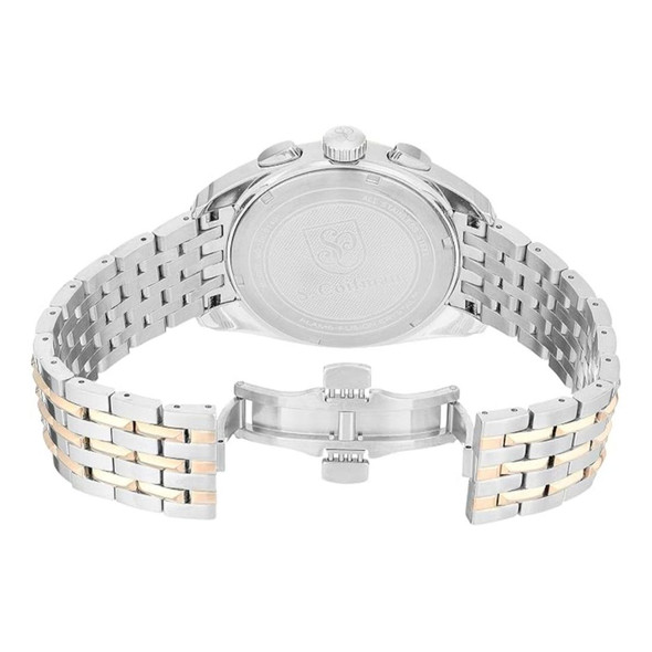 S. Coifman Noble Men's Two-Tone Silver Dial Quartz Watch SC0140